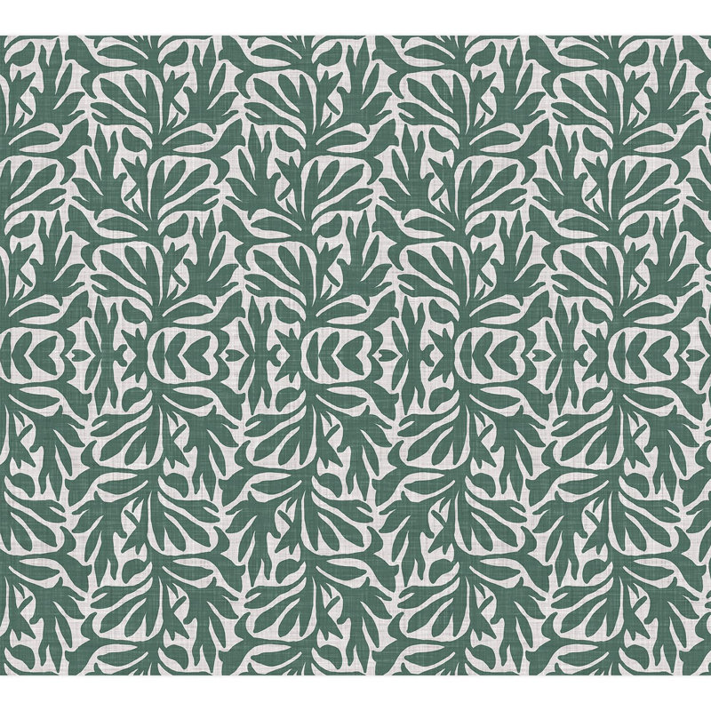 Tropical Leaf Green Foliage Pattern, 108" L x 120" W