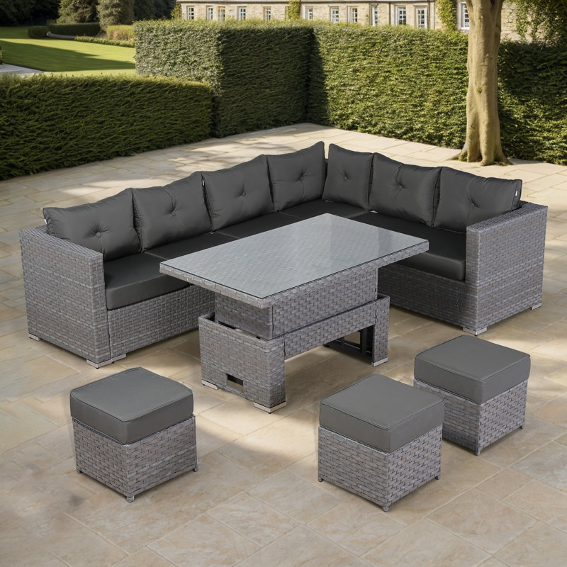 Angelah Garden Lounge Set with Cushions