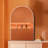 Arched Silver 20X30 Inch Wall Mirror For Bathroom Elegance, 4Mm Hd Glass, - Rust Frame, Installation Manual Inches, Shatterproof-1703323505