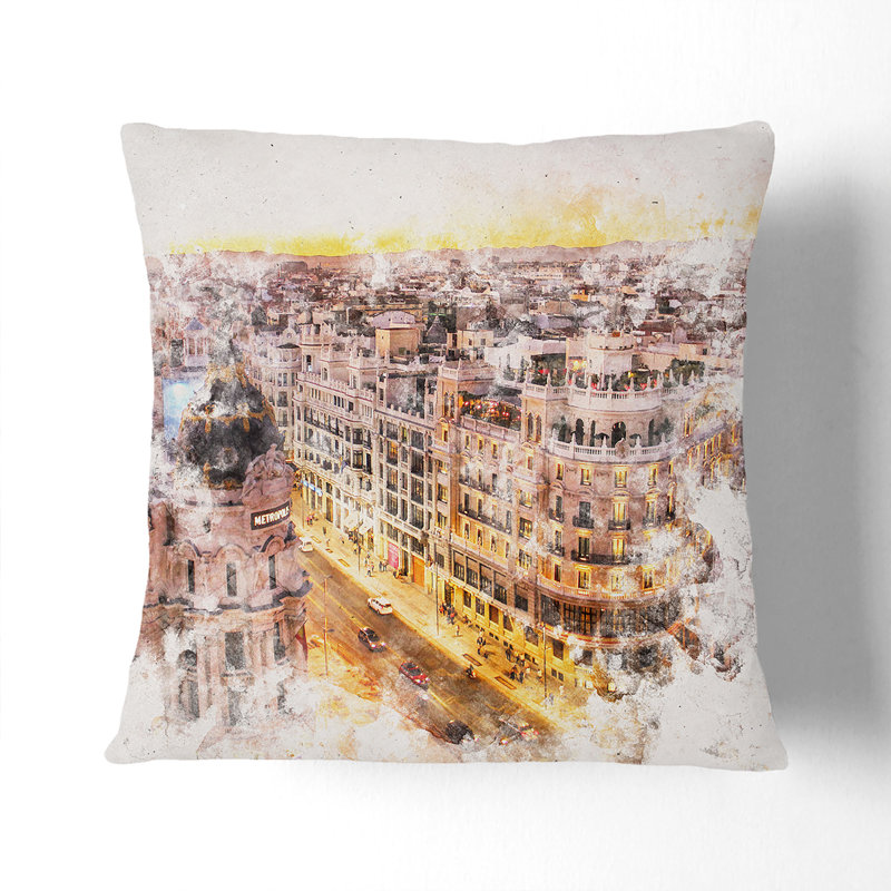 Square Cushion, 40cm H x 40cm W x 15cm D, Black