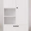 Armoire de rangement de 67,7 po de hauteur avec tablettes réglables et panier à linge-1454810173