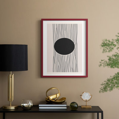 Abstrait, abstrait encadré, prêt à accrocher