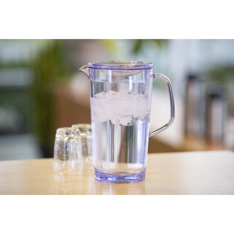 Service Ideas MWP33RB 3.3 Liter Clear Plastic Pitcher with Lid
