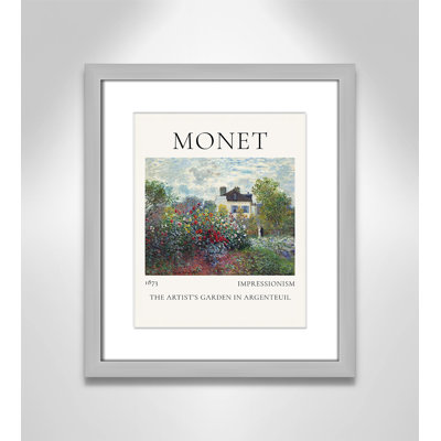 Artists Garden in Argenteuil Print by Claude Monet