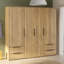 Tasharra 4 Door Manufactured Wood Wardrobe