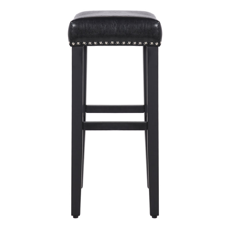 Tabouret de bar et de comptoir Jameson (ensemble de 2), Blanc/bleu marine, 2, Tabouret de bar (siège d'une hauteur de 29 po)