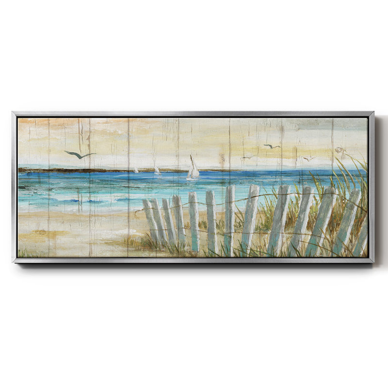 Coastal Causeway - toile encadrée, H 12 po x l 30 po