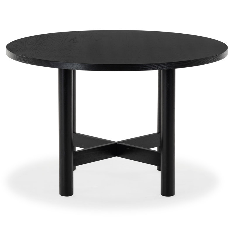  Table de salle à manger 47 ", Noir, noir, noir, noir