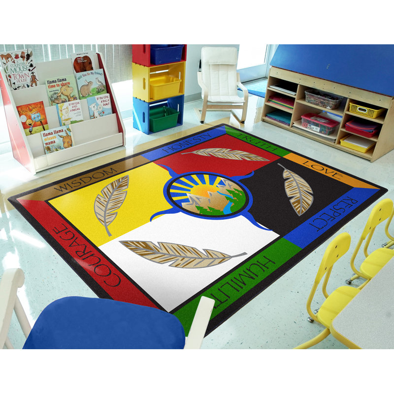 Tapis Traditional Teachings par Joy Carpets, Rectangle 5 pi 4 po x 7 pi 8 po