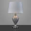 Edie 58cm Classic Grey Chrome Table Lamp