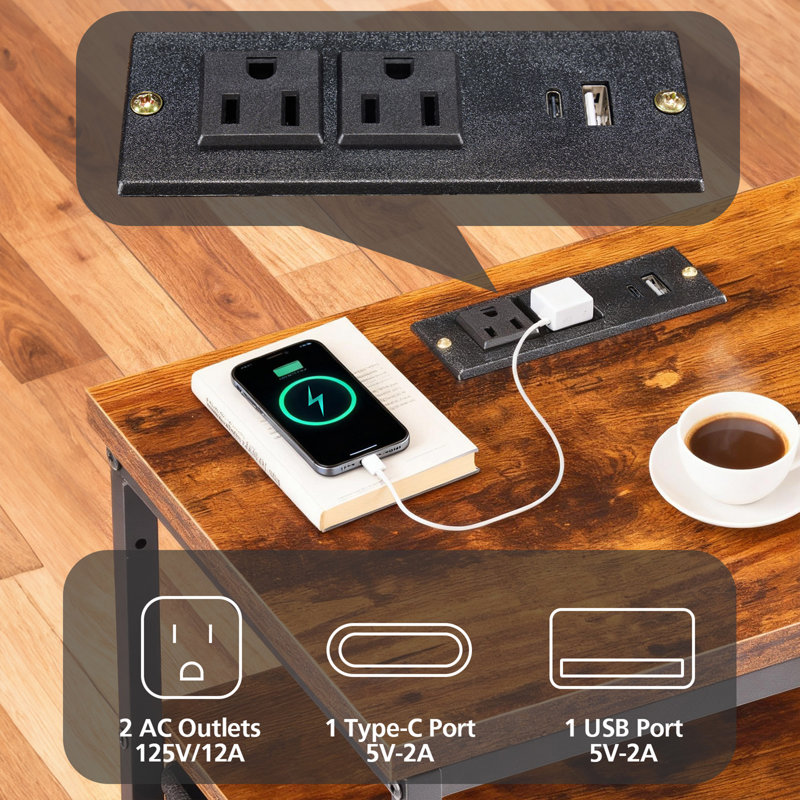 Nightstand with Charging Station