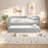 Modern Multi-Functional Daybed With Pull-Out Drawers And Armrests – Space-Saving Sofa Bed For Living Room, Guest Room, Or Bedroom, Comfortable And Stylish Design-493837470
