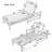 Wood Adjustable Backrest Outdoor Lounge Chair with soft cushion-1465503485