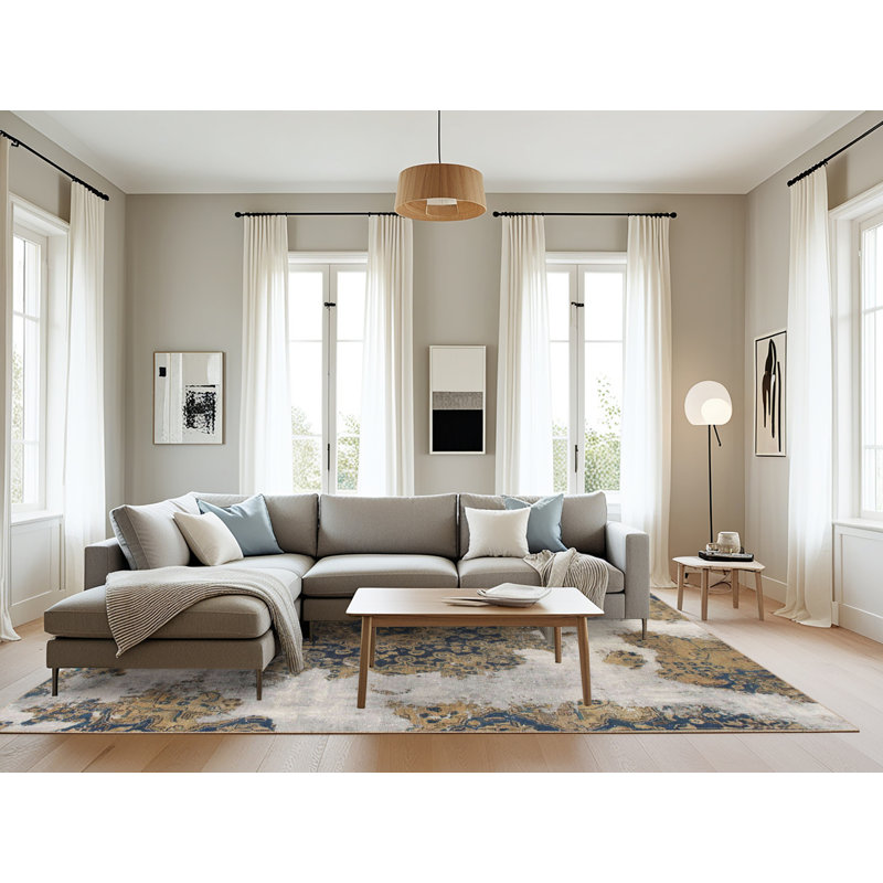 Tapis abstrait moderne 1126, Rectangle 8 pi x 12 pi