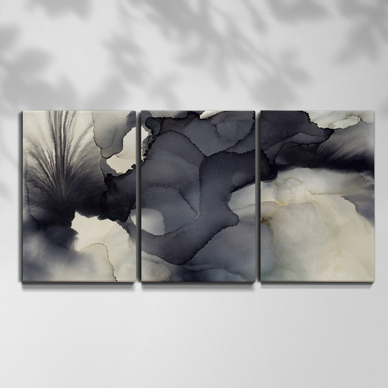 Whimsical Marks I - Multi Piece Framed Canvas, 48" H x 96" W x 2" D