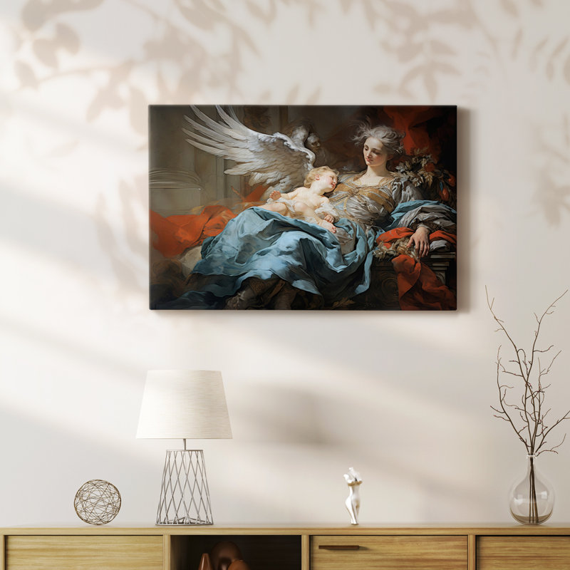Angel Lxx - Toile tendue avec châssis Premium - Prêt à être accroché, H 40 po x l 60 po