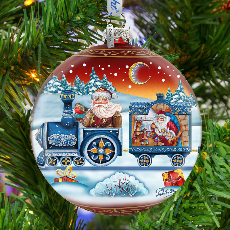 Ornement en forme de boule Holiday Splendor, H 5,5 po x l 5 po x P 5 po, Noël 3