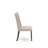 Florence Parson Dining Room Chairs - Nailhead Trim Light Tan Linen Fabric Upholstered Chairs, Set of 2, Walnut-1081310769-1081310725
