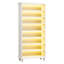 Armoire de rangement pour chaussures 28,35 po à 8 niveaux avec bande lumineuse à DEL, étagère à chaussures en bois pour 26 paires, grand range-tout ouvert de 68,9 po