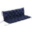 Coussin de patio bleu foncé pour 3 balançoires et 3 chaises d'extérieur, bleu, rembourré, avec canapé et attaches
