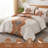 3-Piece Boho Aztec Western Quilt Set Textured Bedspread Coverlet with Pillowcases for All Seasons-122910335-122910337