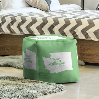 Upholstered Polyester Blend Cube