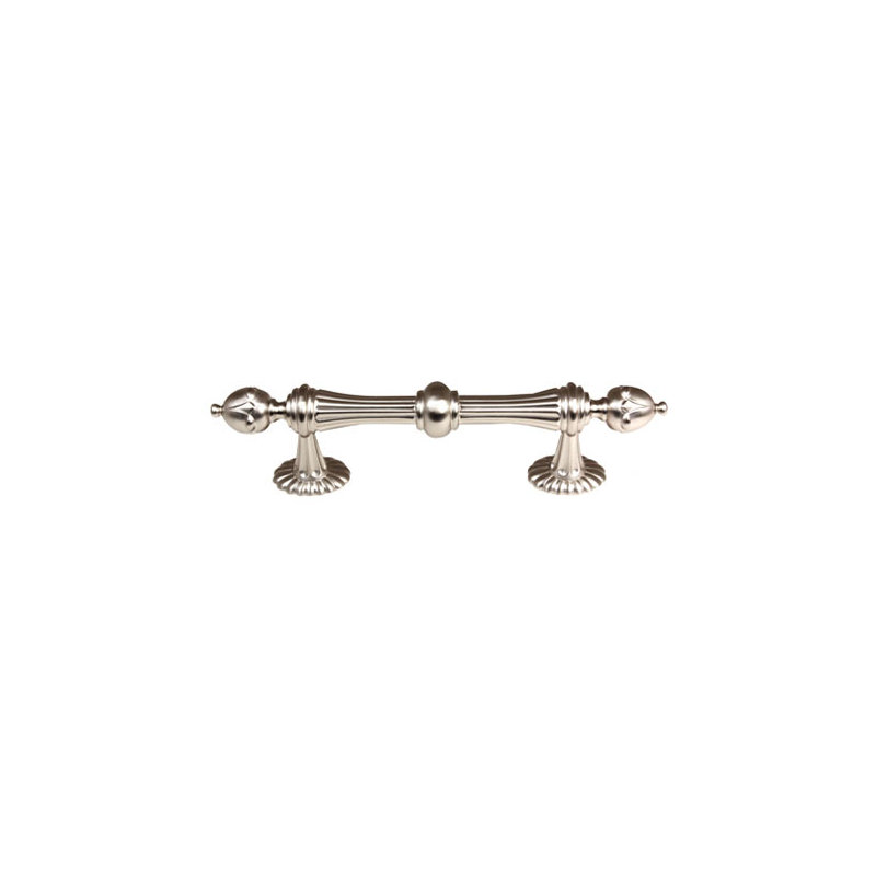 Ornate Bar / Handle Pull, Satin Nickel