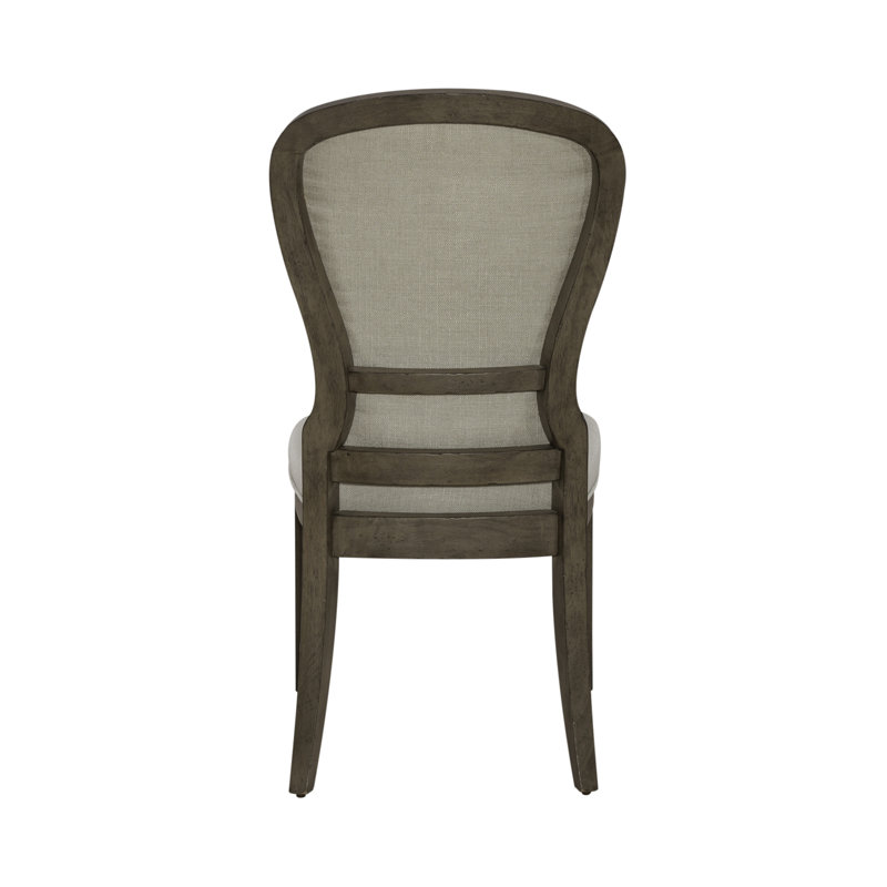 Chaise d'appoint rembourrée Aisja, Brun