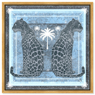 Casablanca Leopardo Reverse Print Glam Jungle by Oliver Gal, Black Frame,