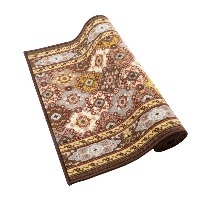 Tapis oriental à poils courts de style oriental taupe persan Bakhtiari, Tapis de couloir 3 pi x 11 pi