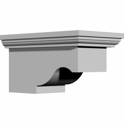 Endurathane Lanarkshire 4'' H x 4.625'' W x 7.5'' D Bracket (Set of 4)