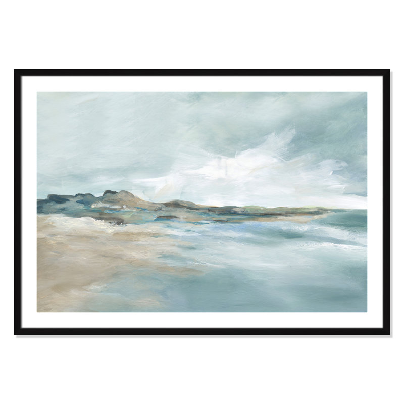 Imprimé Sandpoint par Carol Robinson, Noir, noir, noir, noir, H 29,5 po x l 41,5 po x P 1,25 po