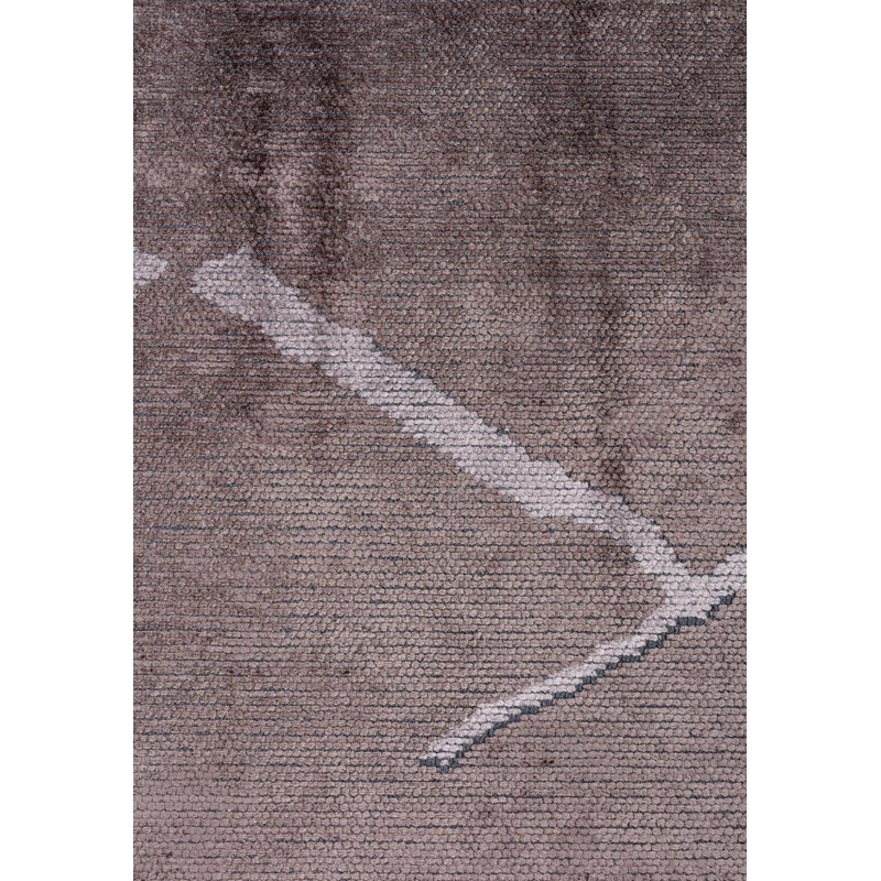Rapture Abstract Area Rug in Gray, Rectangle 6'7" x 9'10"