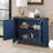 Console Table with Storage Shelf, Retro Entryway Table with Adjustable Storage Shelf, Sofa Couch Table for Hallway, Entry Way, Living Room-1922395850