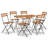 6 - Person Acacia Patio Dining Set with Rectangular Table-69712416