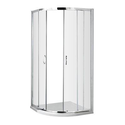nuie Ella 800mm Chrome Quadrant Shower Enclosure