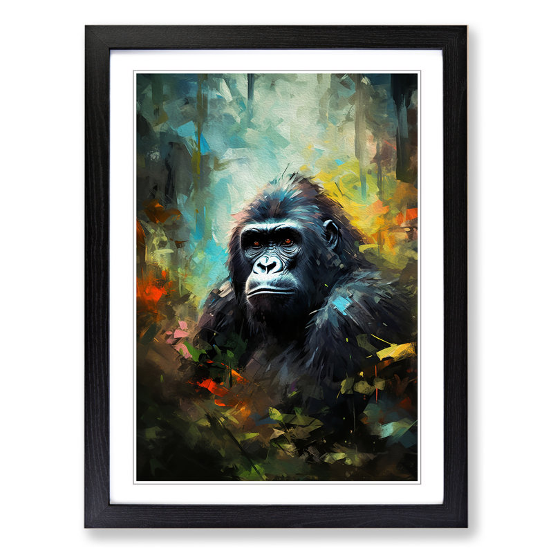 Gorilla Impressionism - Framed Print