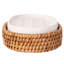 Porte-savon ovale en rotin avec insert en céramique -101462490
