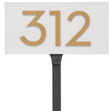 Floating 1-Line Lawn Address Sign