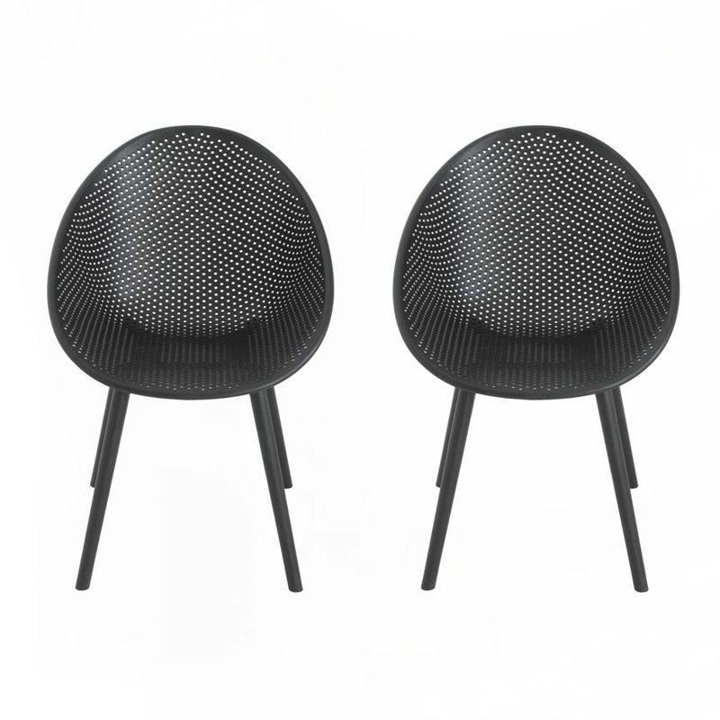 Outdoor Papasan Chair, Noir
