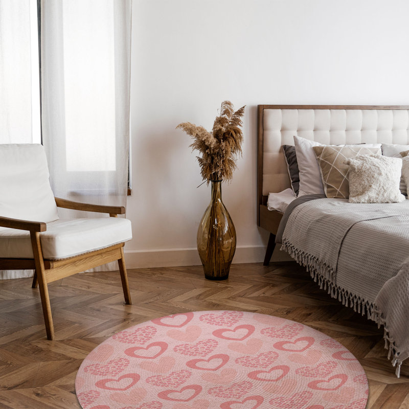 Tapis tressé Hearts of Romance, Rond 5 pi