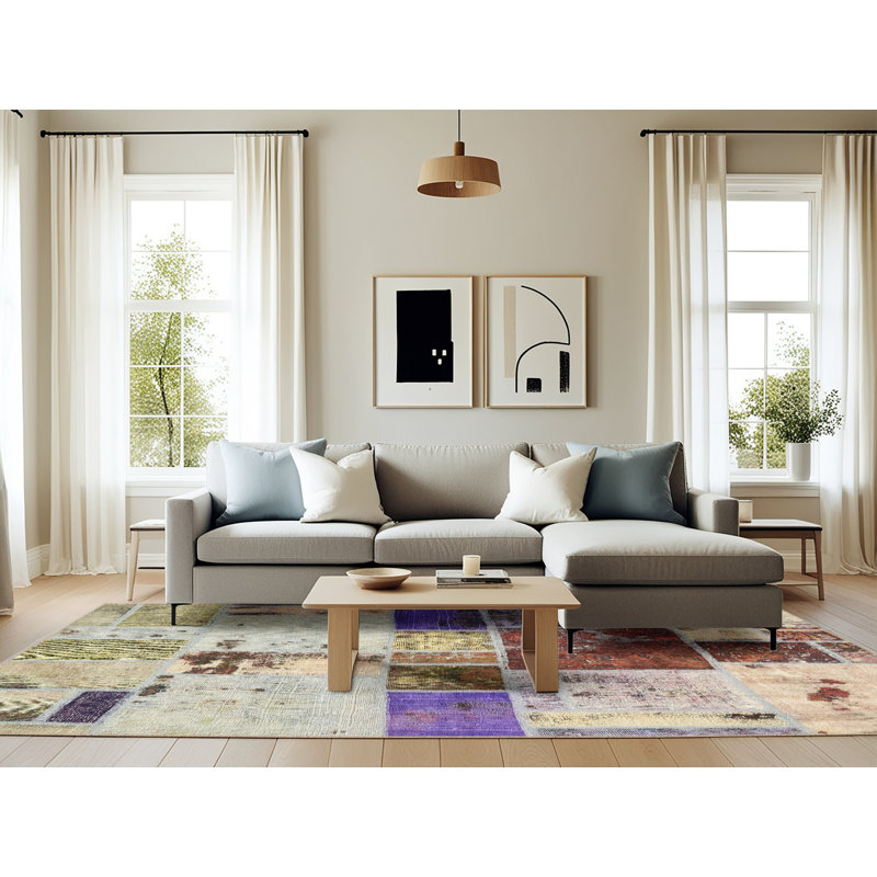 Abstract Indoor Rug, Rectangle 6' x 9'