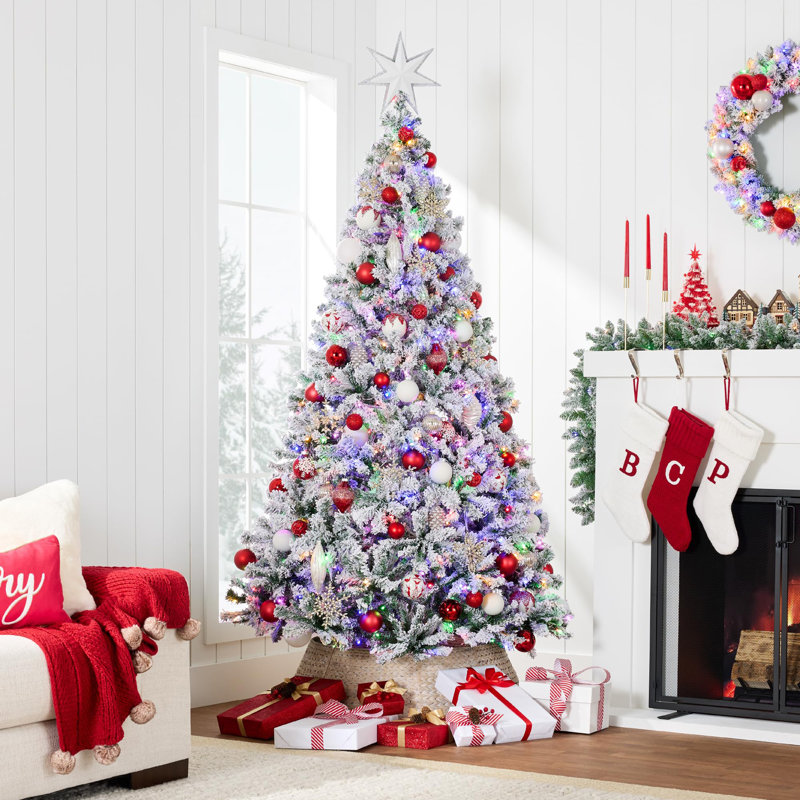 Arbre de Noël artificiel illuminé 6 pi, 6'