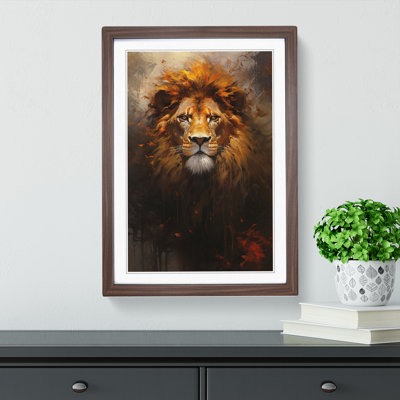 Lion Informel No.3 Framed Print