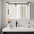 White Cabinet with LED Lights Mirror