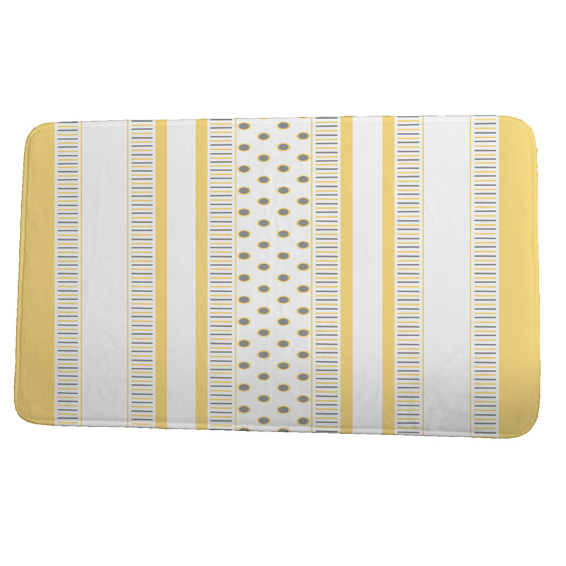 Lukasik Non-Slip Bath Mat, 21" W x 34" L, Light Green