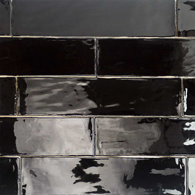 Lancaster 3x12 Polished Ceramic Subway Tile, Gray