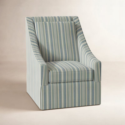 Teagan Upholstered Swivel Armchair