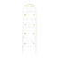 Paquet de 2 treillis d'extérieur en métal 71 po x 19,7 po, blanc crème antirouille pour les plantes, installation facile, fabrication, plantes grimpantes telles que Morning Glory, pois à assembler, forte, vigne