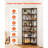 7 Tier Corner Bookshelf, 79" Tall Corner Bookcase with Heavy-Duty Metal Frame & Wooden Shelves, Industrial Reversible L Shaped Corner Display Shelf for Bedroom, Living Room, Office